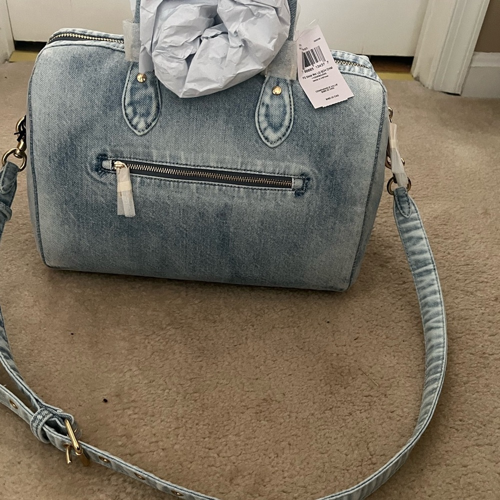 Coach Large Rowan in Loved Denim - Picture 2 of 5